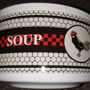 4 Rooster Country Soup  Mugs made by Houston Harvest